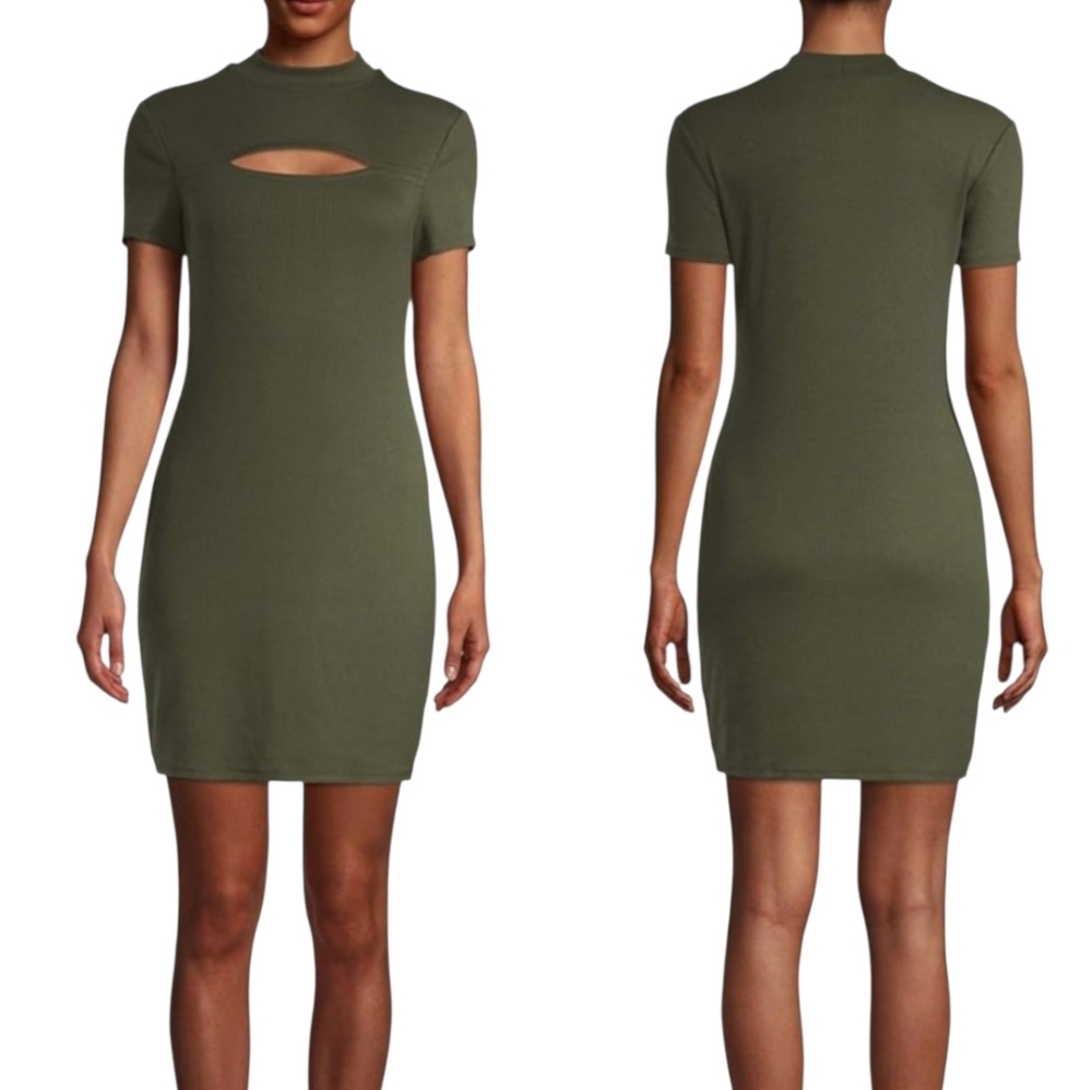 No Boundaries Junior Ribbed Cutout Dress Size Large 11-13